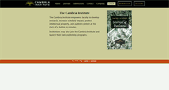 Desktop Screenshot of cambriainstitute.com